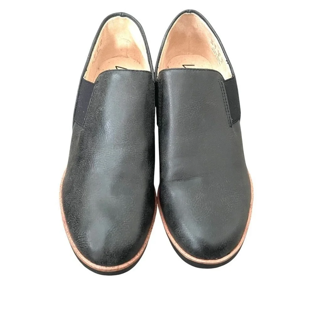 NEW LifeStride Velocity 2.0 Black Wedge Slip On Loafer Shoes Womens‎ 6